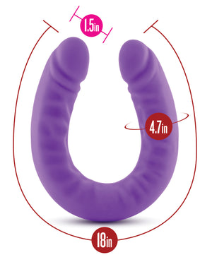 Blush Ruse 18" Slim Double Dong - Purple | Pleasura