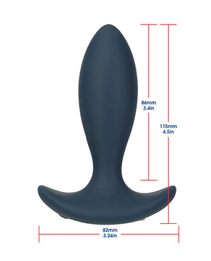 Lux Active Throb Anal Pulsating Massager w/Remote - Dark Blue | Pleasura