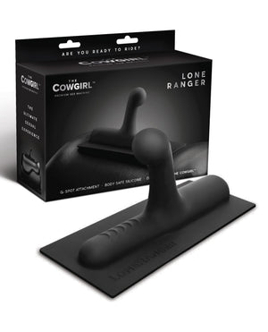 The Cowgirl Lone Ranger Silicone Attachment - Black | Pleasura