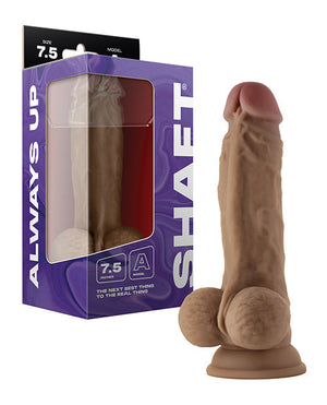 Shaft Model A Flexskin Liquid Silicone 7.5" Dong w/Balls | Pleasura