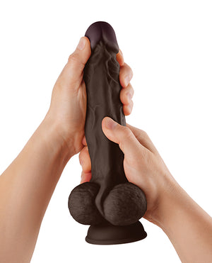 Shaft Model A Flexskin Liquid Silicone 10.5" Dong w/Balls | Pleasura