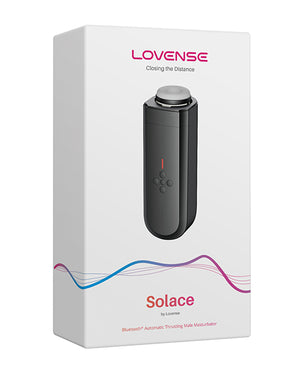 Lovense Solace Thrusting Masturbator - Black | Pleasura