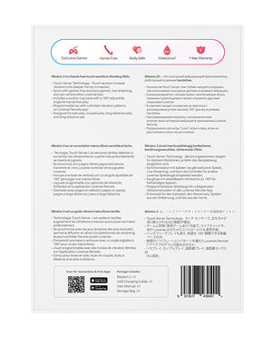 Lovense Mission 2 Touch-Sensitive Tech - Red | Pleasura