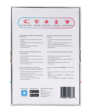 Lovense Dolce (Previously Quake) Adjustable Dual Stimulator - Pink | Pleasura