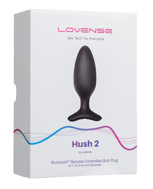 Lovense Hush 2 1.75" Butt Plug - Black | Pleasura