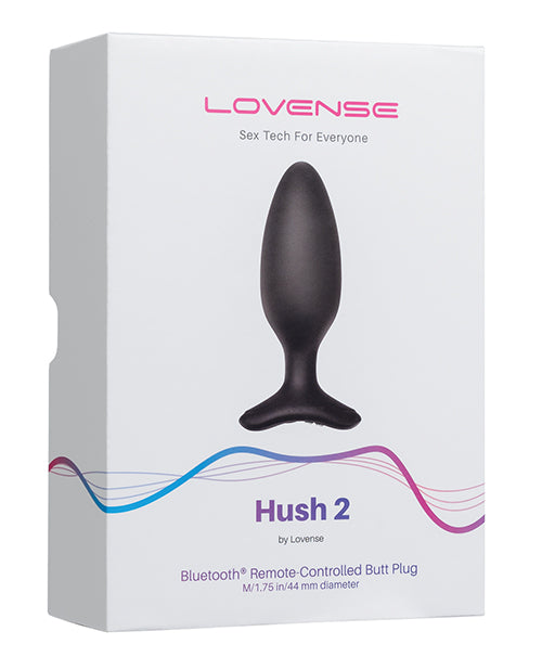 Lovense Hush 2 1.75" Butt Plug - Black | Pleasura