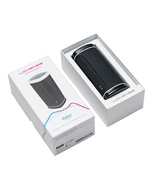 Lovense Calor Compact Heating Masturbator - Black | Pleasura