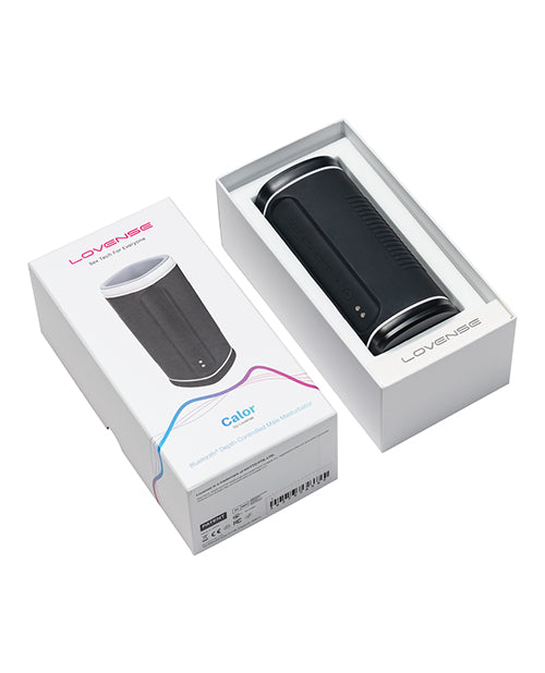 Lovense Calor Compact Heating Masturbator - Black | Pleasura