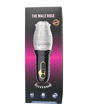 The Male Rose (Original) Gawk Gawk 3000 Rotating Blow Job Simulator - Black | Pleasura