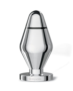 Mystim Little John Buttplug Small Aluminum - Silver | Pleasura