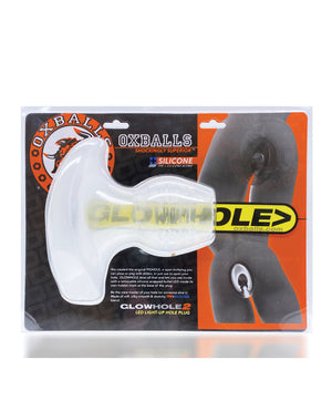 Oxballs Glowhole 1 Hollow Buttplug w/LED Insert Small | Pleasura