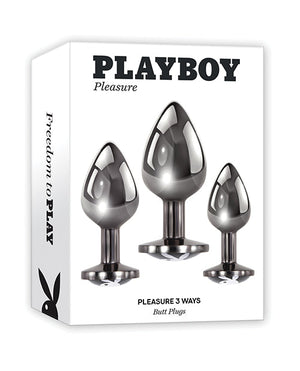 Playboy Pleasure Pleasure 3 Ways Butt Plugs | Pleasura