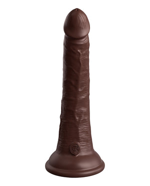 King Cock Elite 7" Dual Density Silicone Cock - Brown | Pleasura