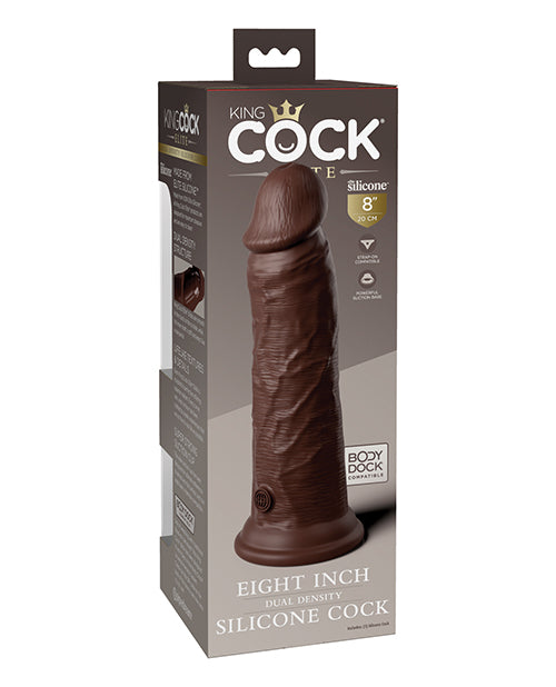 King Cock Elite 8" Dual Density Silicone Cock | Pleasura