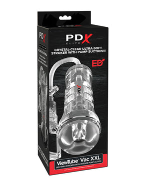PDX Elite ViewTube Vac XXL Pump See-Thru EZ-Grip Pump Stroker - Clear | Pleasura