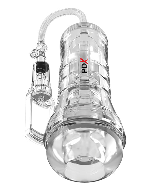 PDX Elite ViewTube Vac XXL Pump See-Thru EZ-Grip Pump Stroker - Clear | Pleasura