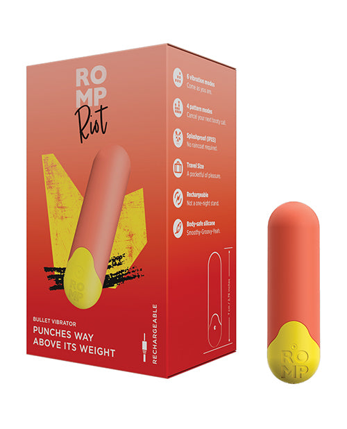 ROMP Riot Bullet Vibrator - Orange | Pleasura