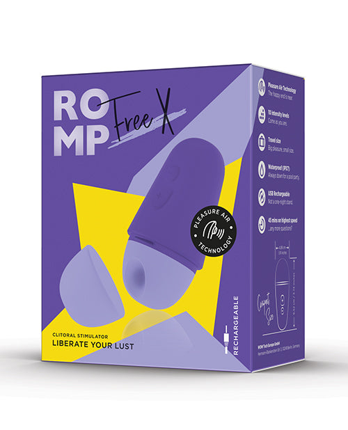 ROMP Free X Clitoral Vibrator - Purple | Pleasura