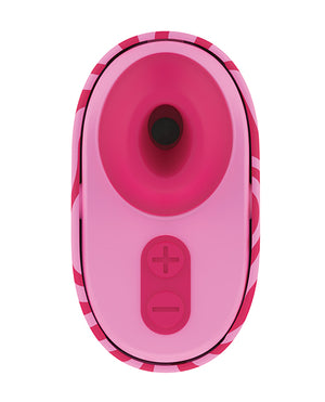 ROMP SPIN Travel Rechargeable Clitoral Stimulator - Pink | Pleasura