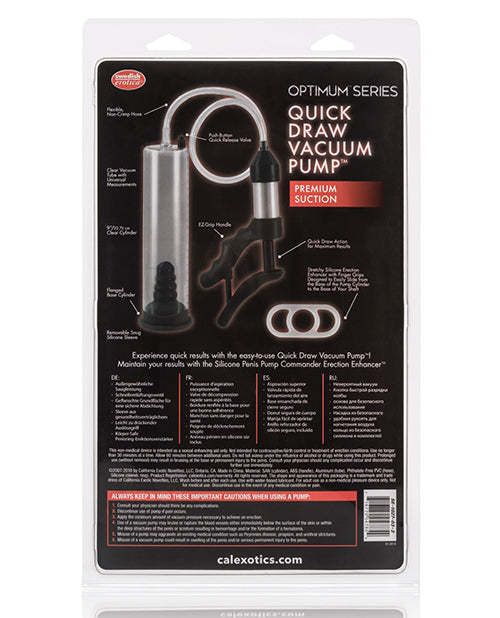 Quick Draw Vacuum Pump - Clear | Pleasura