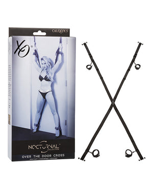 Nocturnal Collection Over the Door Cross - Black | Pleasura