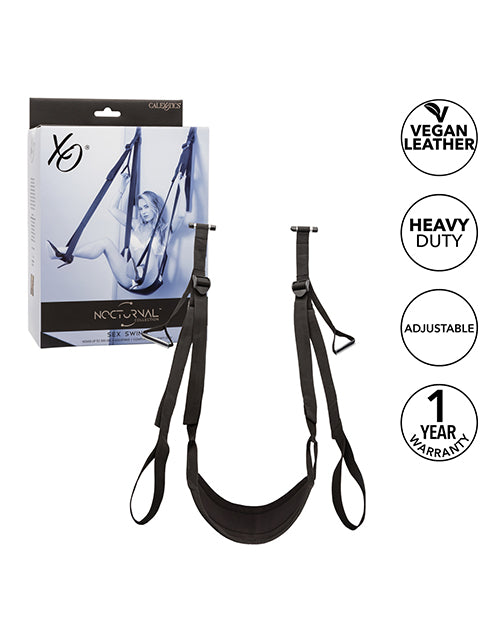 Nocturnal Collection Sex Swing - Black | Pleasura