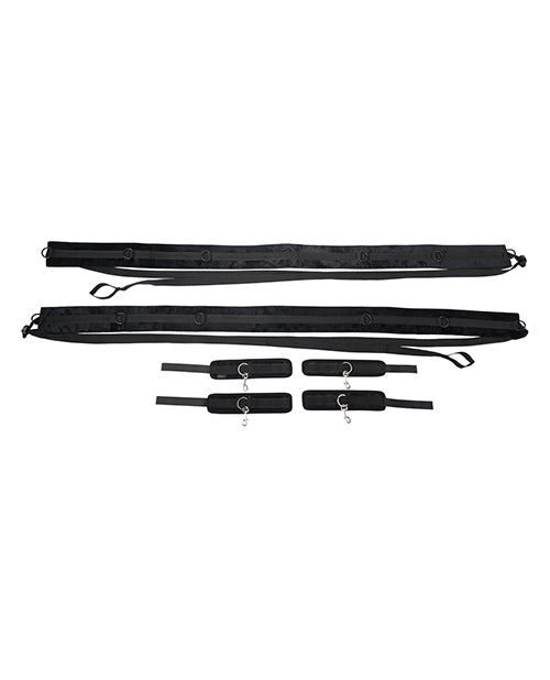 Sportsheets No Matter Where Adjustable Bondage Restraint System - Black | Pleasura