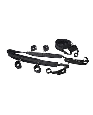 Sportsheets No Matter Where Adjustable Bondage Restraint System - Black | Pleasura