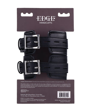 Edge Adjustable Handcuffs - Black | Pleasura