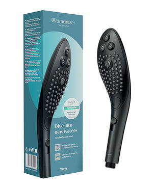 Womanizer Wave Shower Head - Black - Pleasura