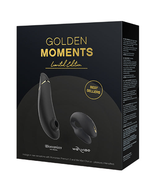 We-Vibe Chorus / Womanizer Premium 2 Golden Moments Collection 2023 - Black/Gold | Pleasura