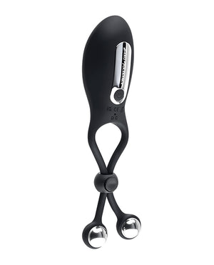 Zero Tolerance The Big Bang Adjustable Tapping Ring w/Steel Balls - Black | Pleasura