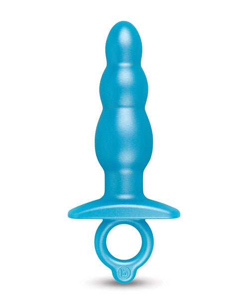 b - Vibe Butties Bounce Beaded Tapered Plug - Blue - Pleasura