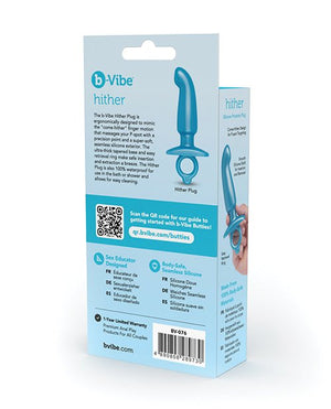 b - Vibe Butties Hither Tapered Prostate Plug - Blue - Pleasura