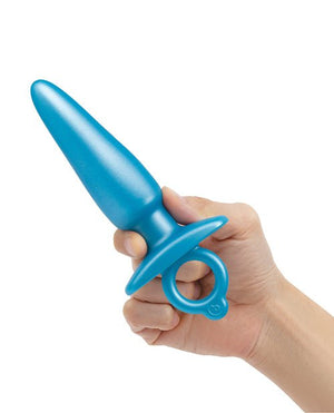 b - Vibe Butties Sleek Tapered Plug - Blue - Pleasura