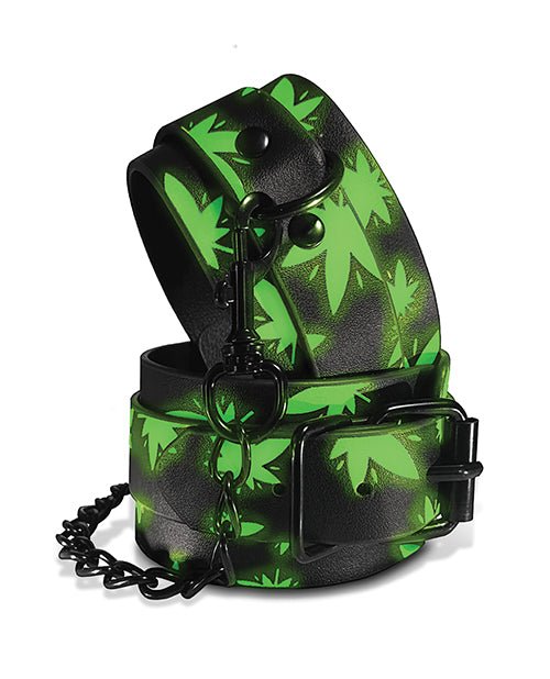 Stoner Vibes Glow in the Dark Ankle Cuffs - Pleasura