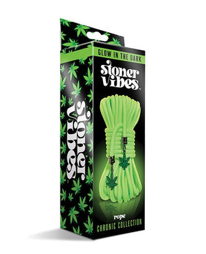 Stoner Vibes Glow in the Dark Rope - Green - Pleasura