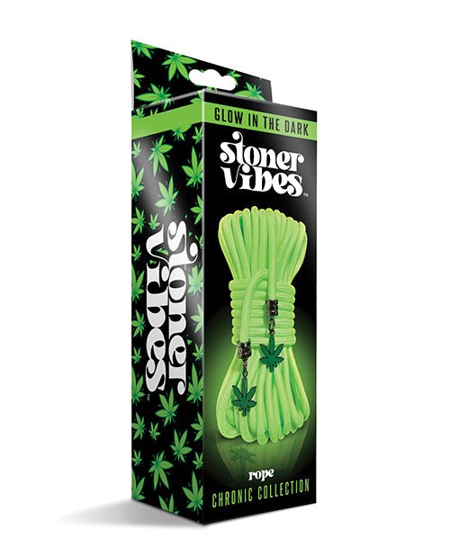 Stoner Vibes Glow in the Dark Rope - Green - Pleasura