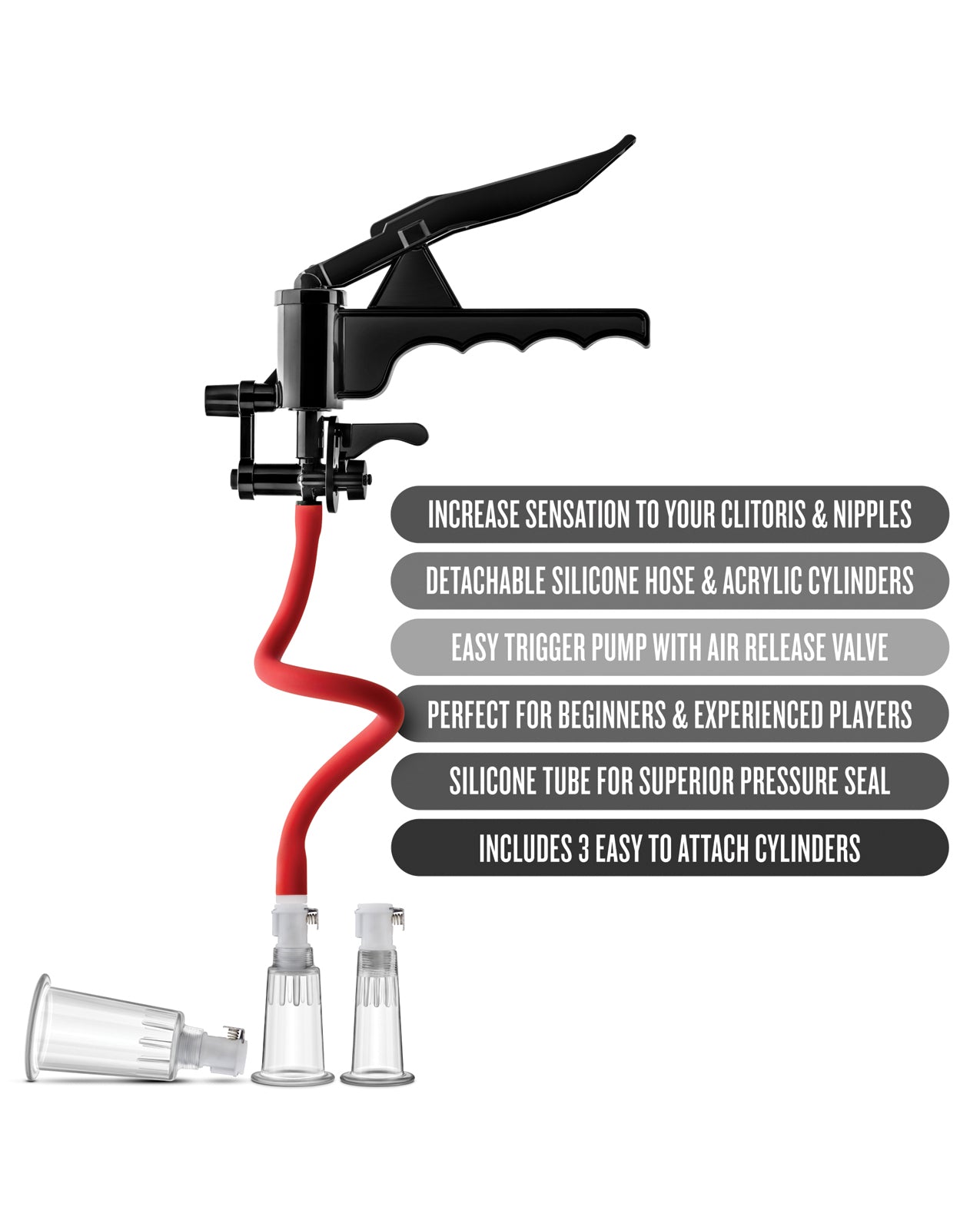 Blush Temptasia Clitoris & Nipple Pleasure Enhancement Pump System | Pleasura