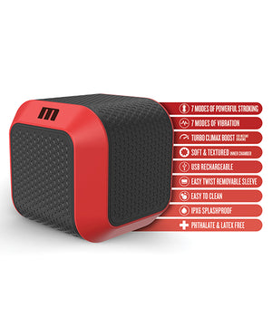 Blush M for Men SlamBox Thrusting & Rotating Stroker - Red | Pleasura