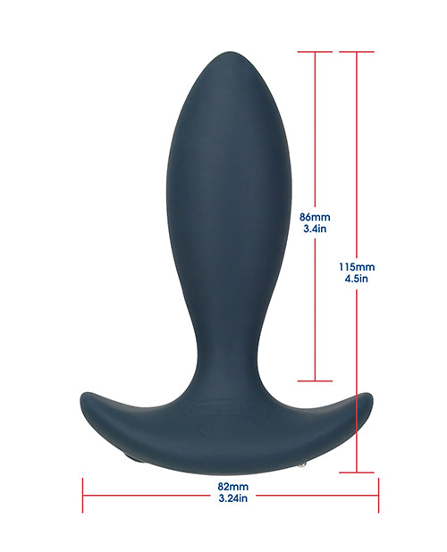 Lux Active Throb Anal Pulsating Massager w/Remote - Dark Blue | Pleasura