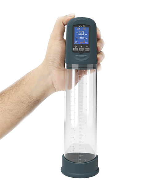 Lux Active Volume Rechargeable Penis Pump - Black | Pleasura