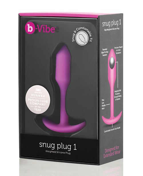 b-Vibe Weighted Snug Plug 1 | Pleasura