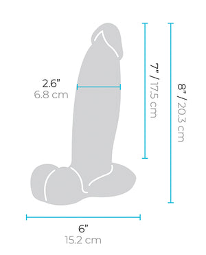 b-Vibe Slipskin 8" Girthy | Pleasura
