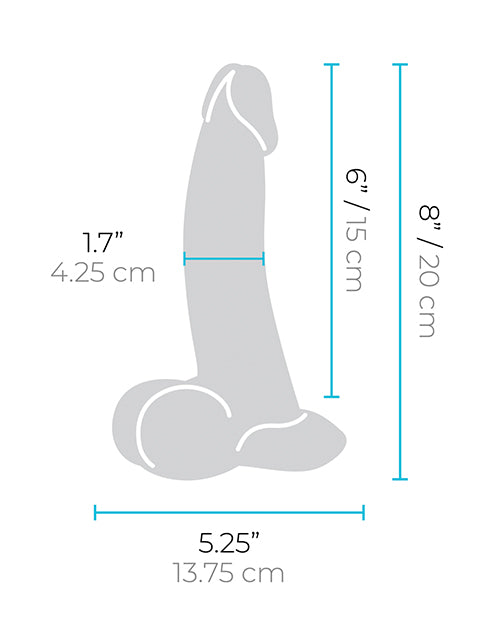 b-Vibe Slipskin 8" Curvy | Pleasura