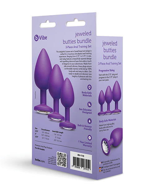 Jeweled Butties Bundle 3-Piece Anal Training Set | Pleasura