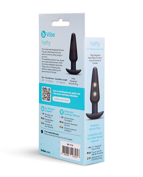 Hefty Weighted Silicone Plug | Pleasura