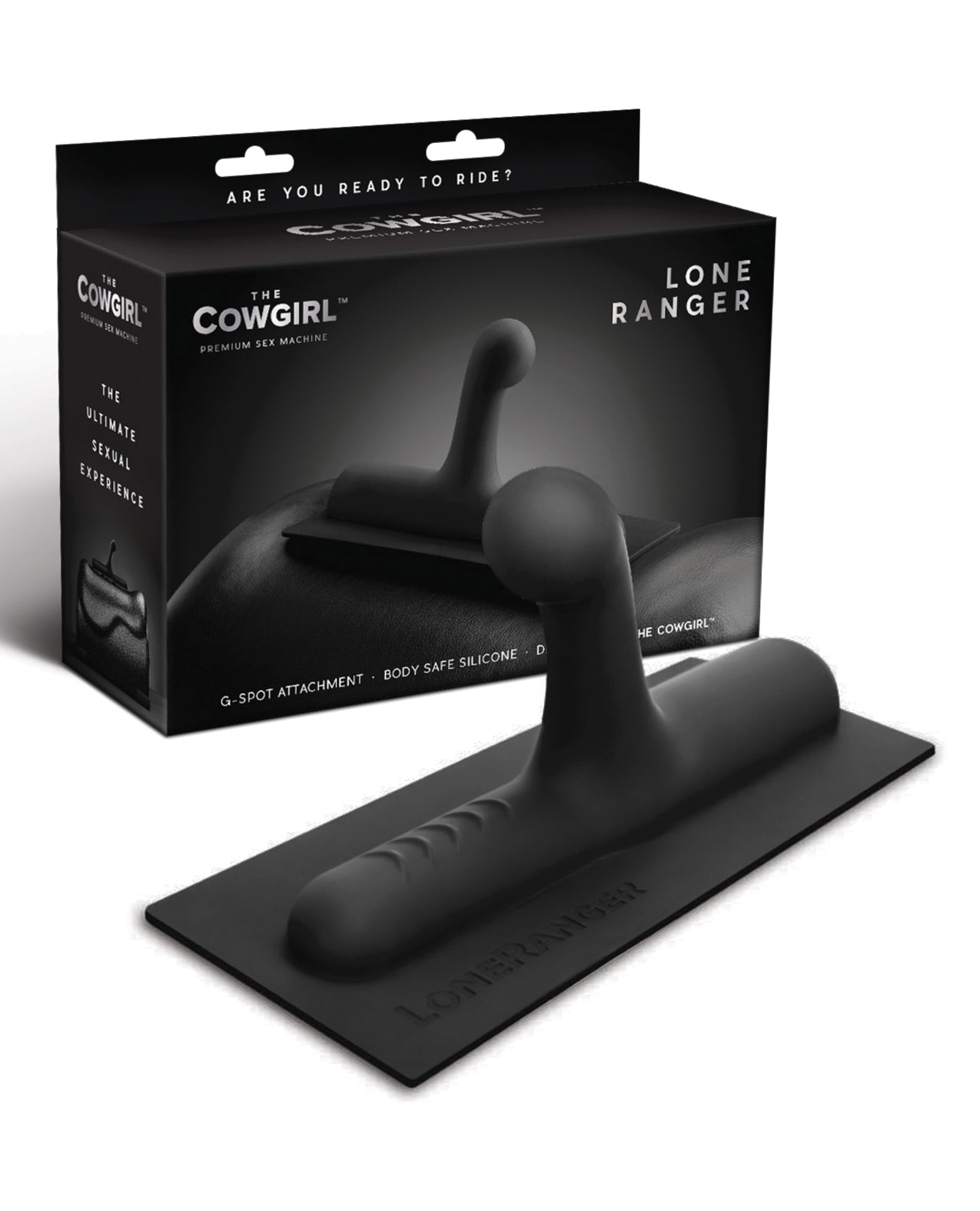 The Cowgirl Lone Ranger Silicone Attachment - Black | Pleasura