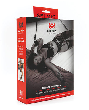 Sei Mio The Bed Spreader Under the Mattress Restraint System - Black | Pleasura