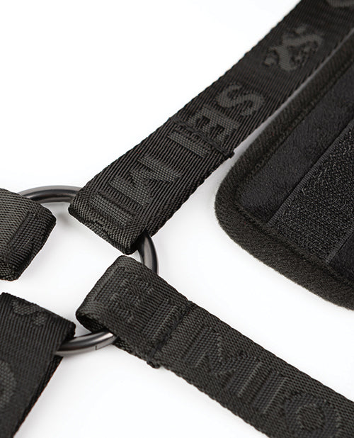 Sei Mio The Bed Spreader Under the Mattress Restraint System - Black | Pleasura